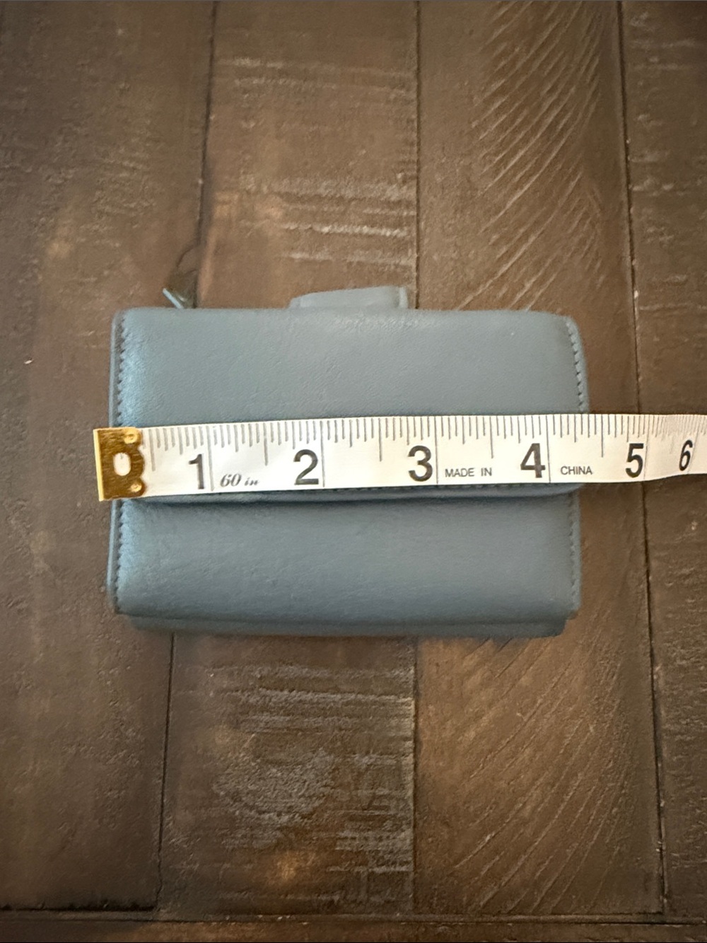Buxton Options Pale Blue Leather Snap Wallet - Picture 8 of 10